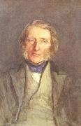 Sir Hubert von Herkomer,RA,RWS Portrait of john Ruskin (mk46) oil painting on canvas
